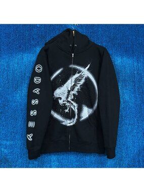 Illenium “Odyssey” Graphic Oversized Zip Up Hoodie Size Small